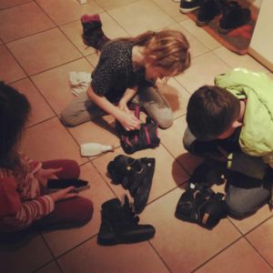lustig schuhe putzen Nikolaus