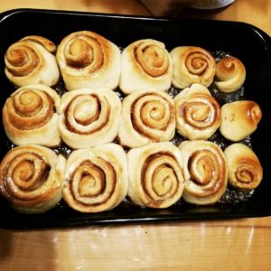 Besuch ZImtschnecken