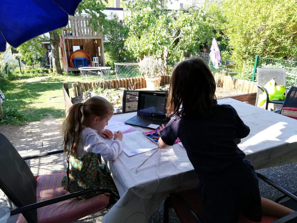 Homeschooling im Garten