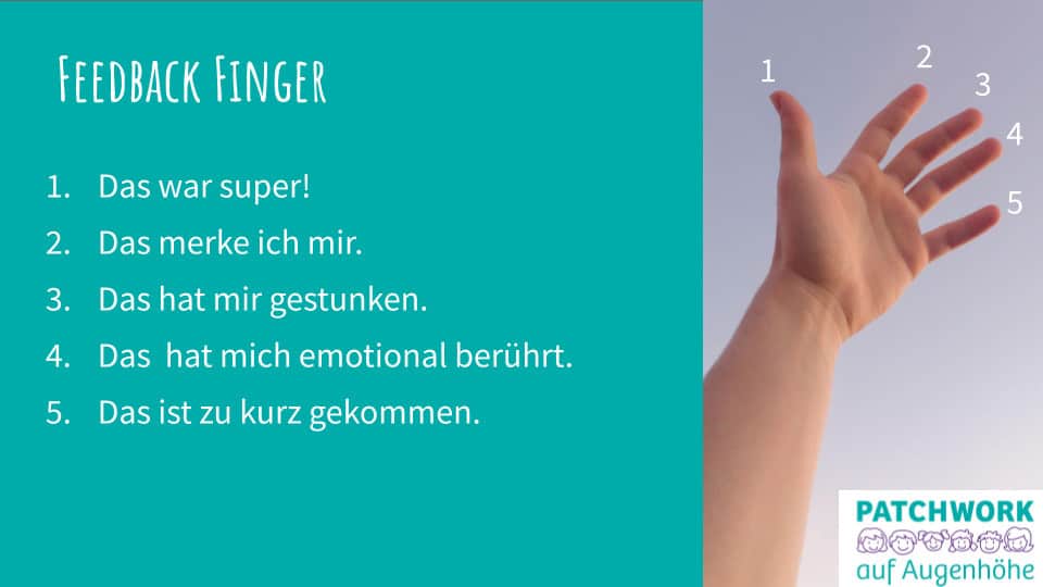 Kommunikationstipp Feedback Finger