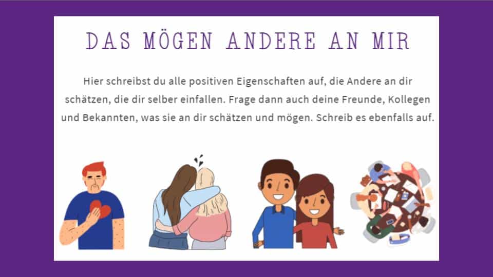 Deine Liste gegen Eifersucht: Das mögen andere an mir.