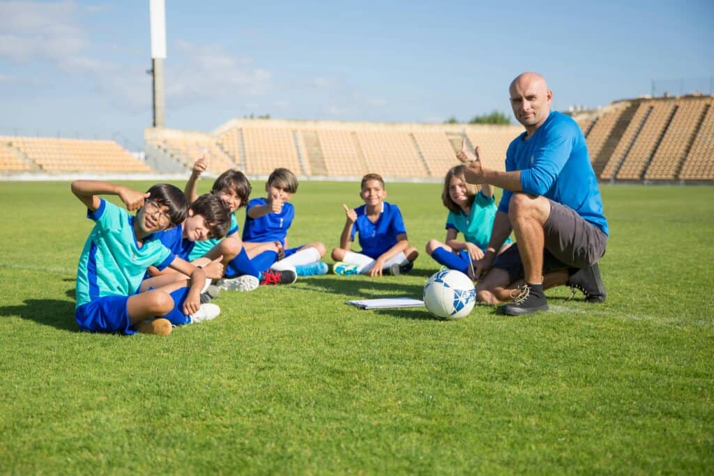 Ein Fußballtrainer mit 6 Kindern. Darf er als Vorbild rauchen?