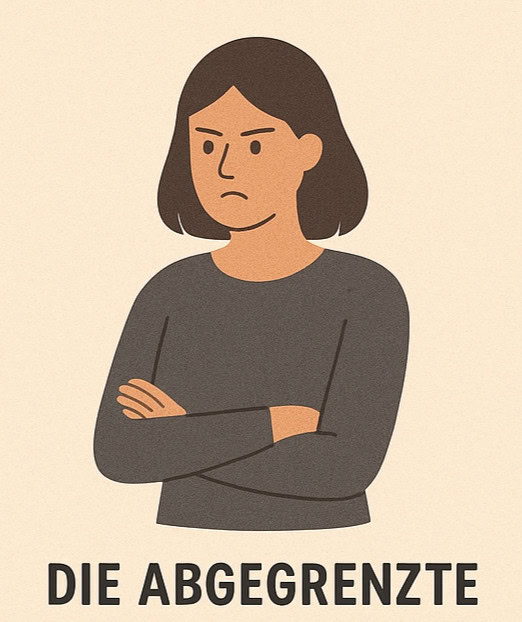 Bonusmutter Rolle "Die Abgegrenzte": Sie schützt sich, indem sie bewusst „Nein“ sagt. Manchmal fühlt sie sich deshalb aber "außen vor."