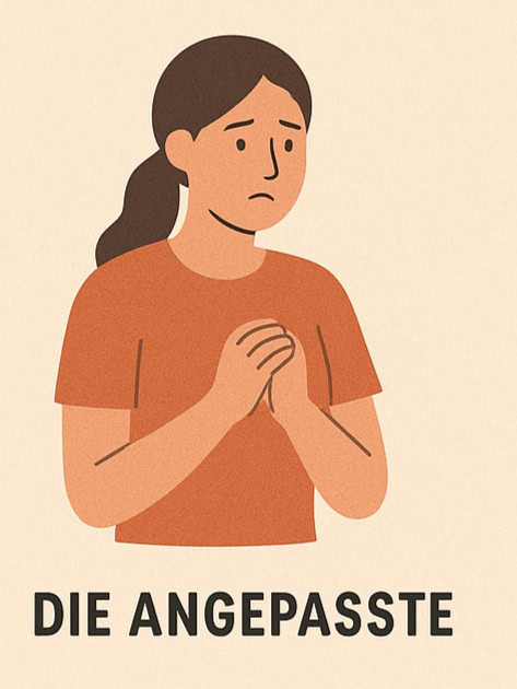 Bonusmutter Rolle "Die Angepasste": Sie will alles richtig machen – und geht dabei oft über ihre Grenzen.
