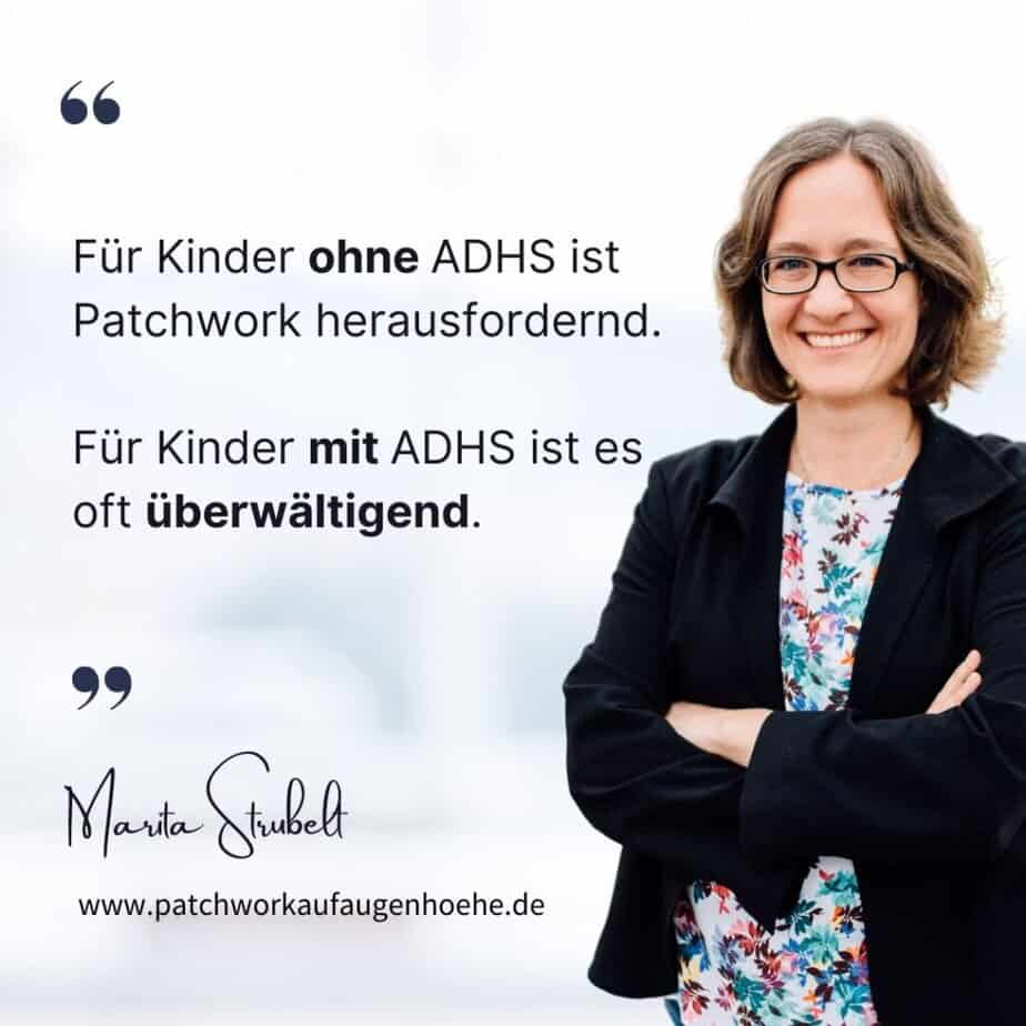 Zitat: Für Kinder ohne ADHS ist Patchwork herausfordernd.
Für Kinder mit ADHS ist es oft überwältigend.